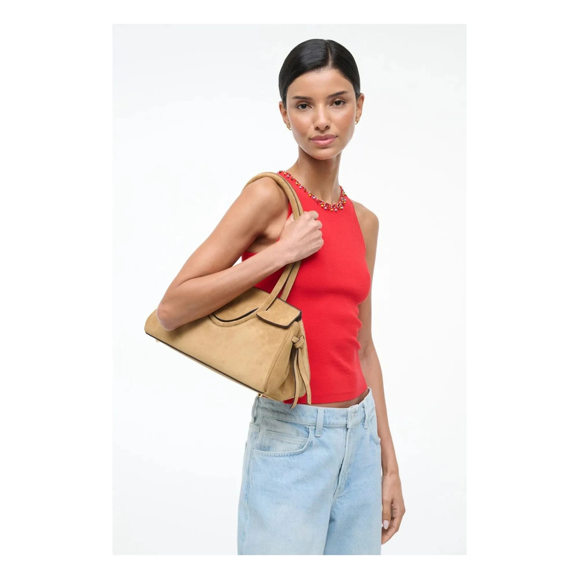 Staud - Maude Lederhandtasche | Haselnussbraun