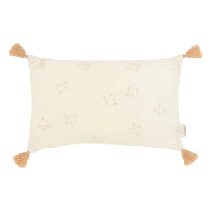Nobodinoz – Wabi Sabi Hoshi Birds Kissen mit Quasten | Creme