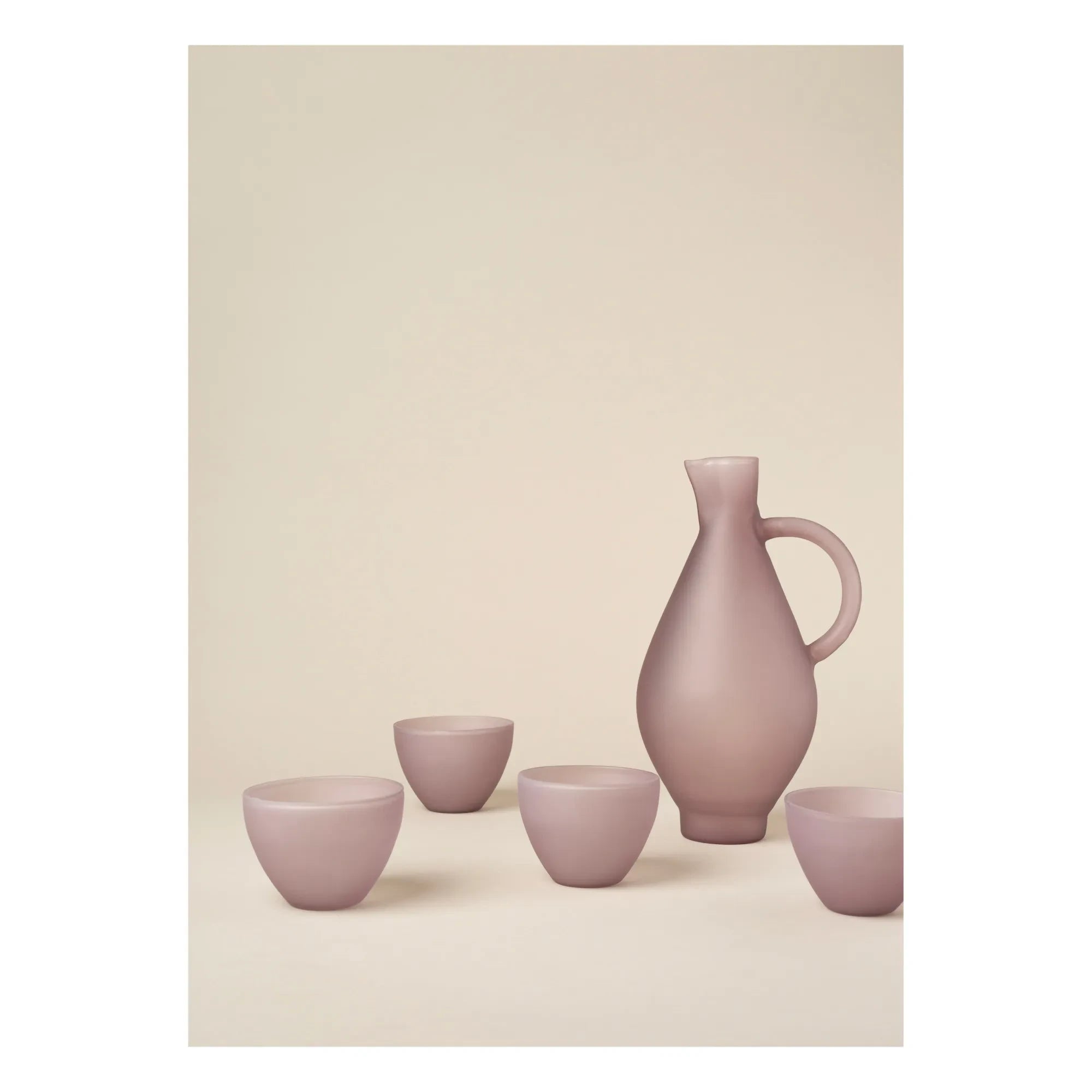 Los Objetos Decorativos – Krug aus Opal-Borosilikat | Mauve