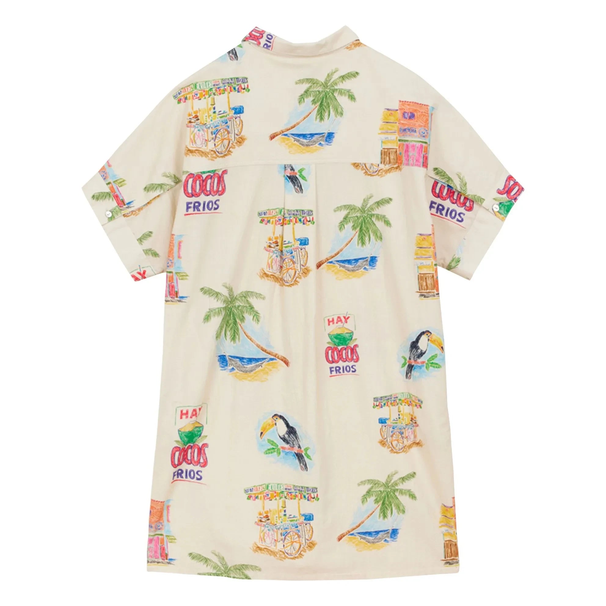 a.p - Cocos Baumwollkleid | Creme