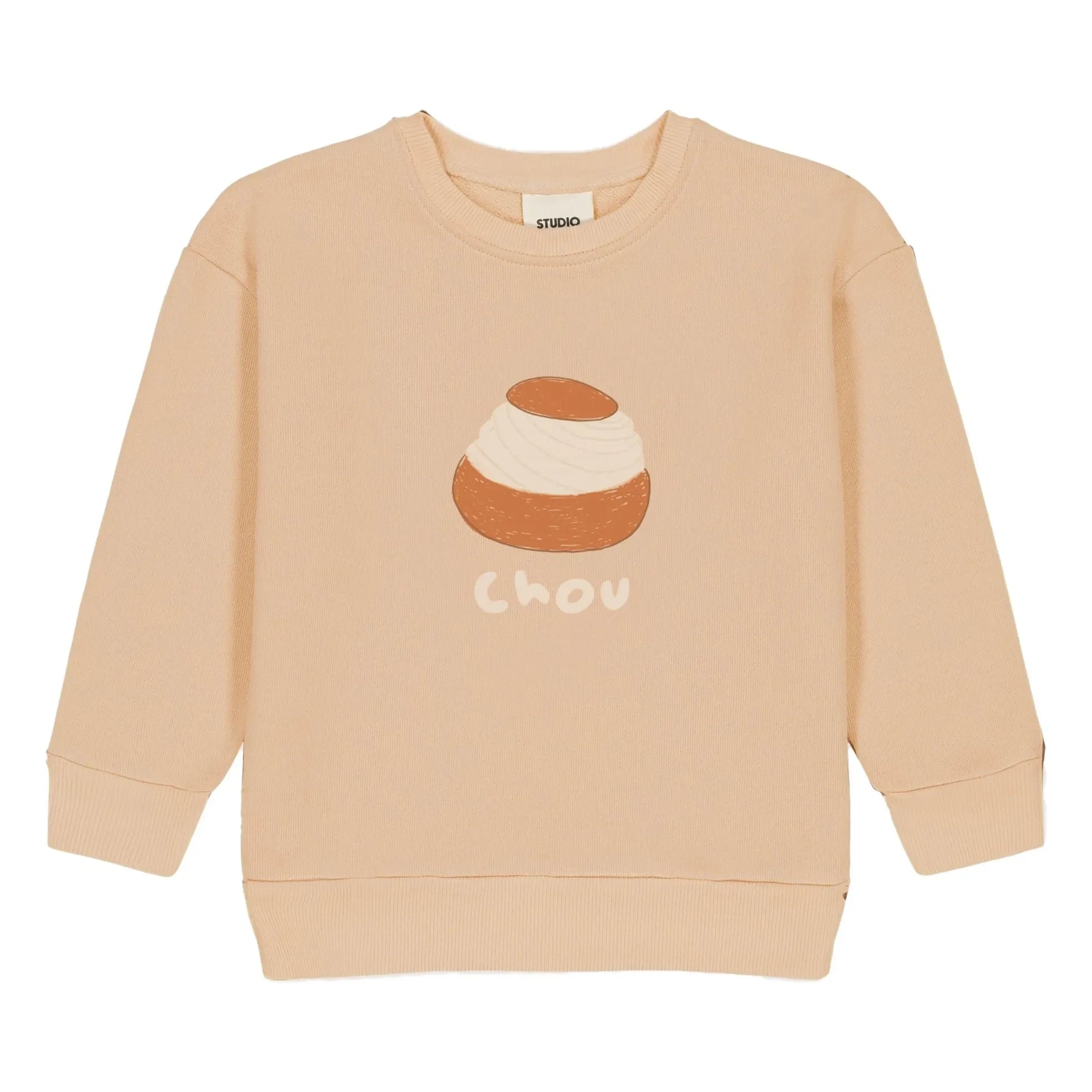 Studio Bohème - Bart Chou Bio-Baumwoll-Sweatshirt | Beige