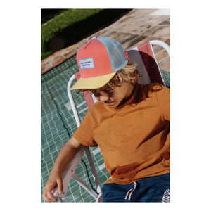 Hello Hossy - Trucker Mini Bio-Baumwolle Gebogene Schirmmütze | Koralle
