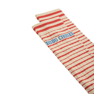 Bobo Choses – Gestreifte Socken aus Bio-Baumwolle | Ecru