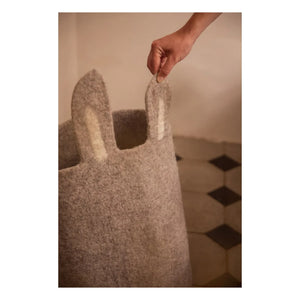 Muskhane - Kaninchen-Filzaufbewahrungskorb | Heather Grey