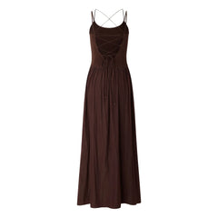 Sessùn - Sweet Mambo Recycelte Faser Kleid | Braun