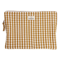 Gabrielle Paris - Vichy Laptoptasche | Gelb Curry