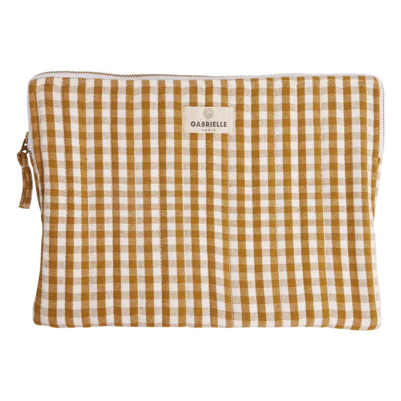 Gabrielle Paris - Vichy Laptoptasche | Gelb Curry