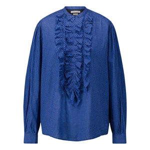 Laurence Bras - Magrita Baumwoll-Gingham-Bluse | Blau