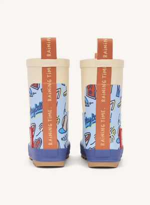 Hello Hossy - Baseball Spiel Regenstiefel | Blau