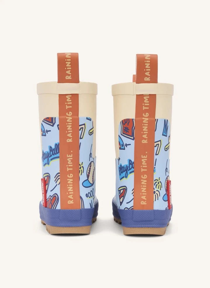 Hello Hossy - Baseball Spiel Regenstiefel | Blau