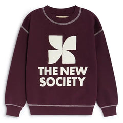 Die neue Gesellschaft – TNS Logo-Sweatshirt | Bordo