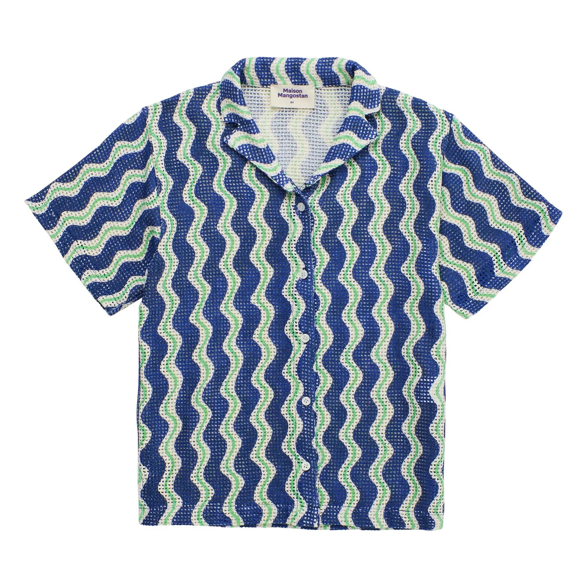 Maison Mangostan – Gewelltes Hemd | Blau