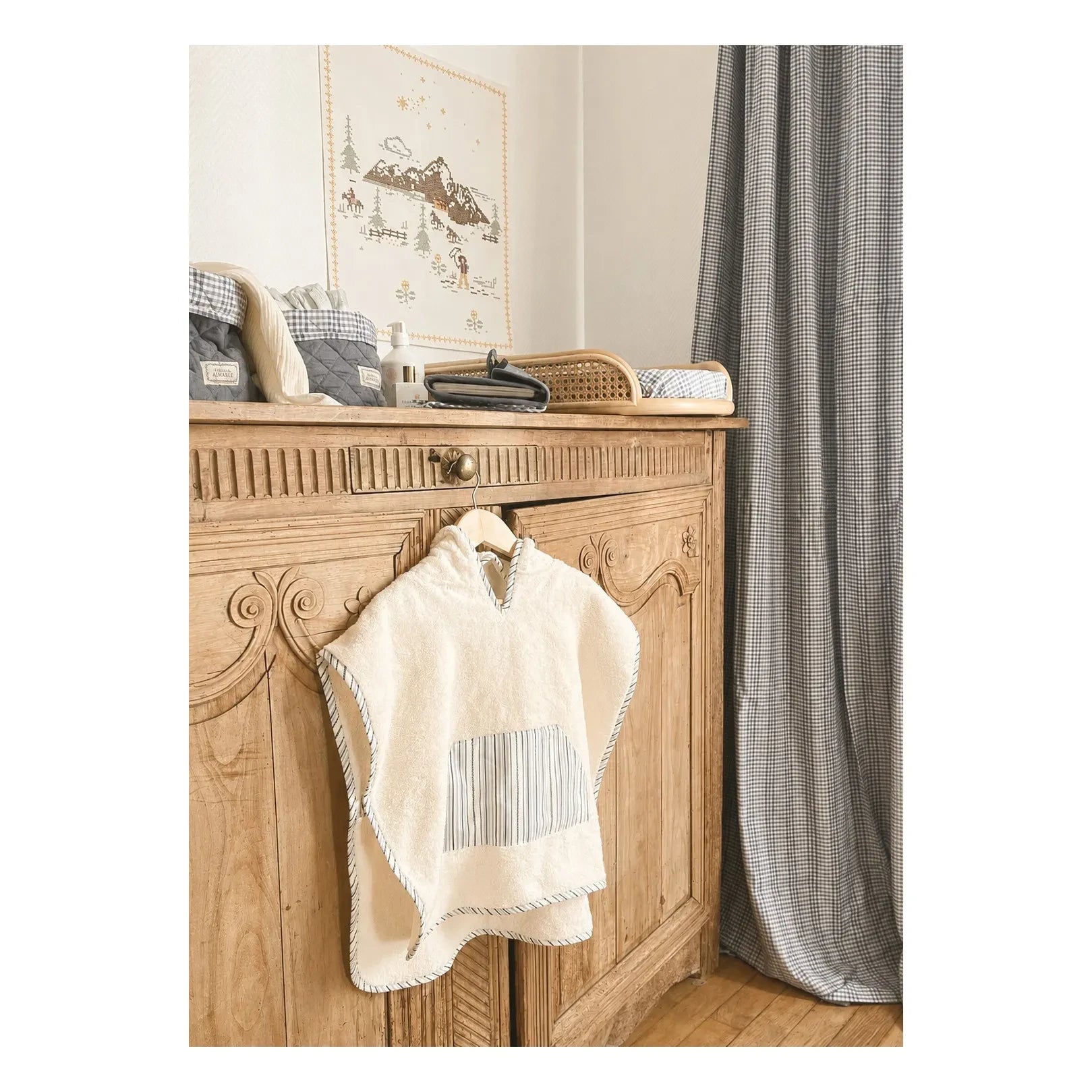 Editions Aimable - Paula banyo pançosu | Azure Stripes Poplin