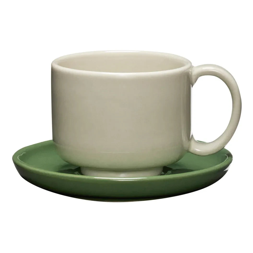 Hübsch - Amare Tasse und Untertasse | Sand