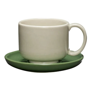 Hübsch - Amare Tasse und Untertasse | Sand