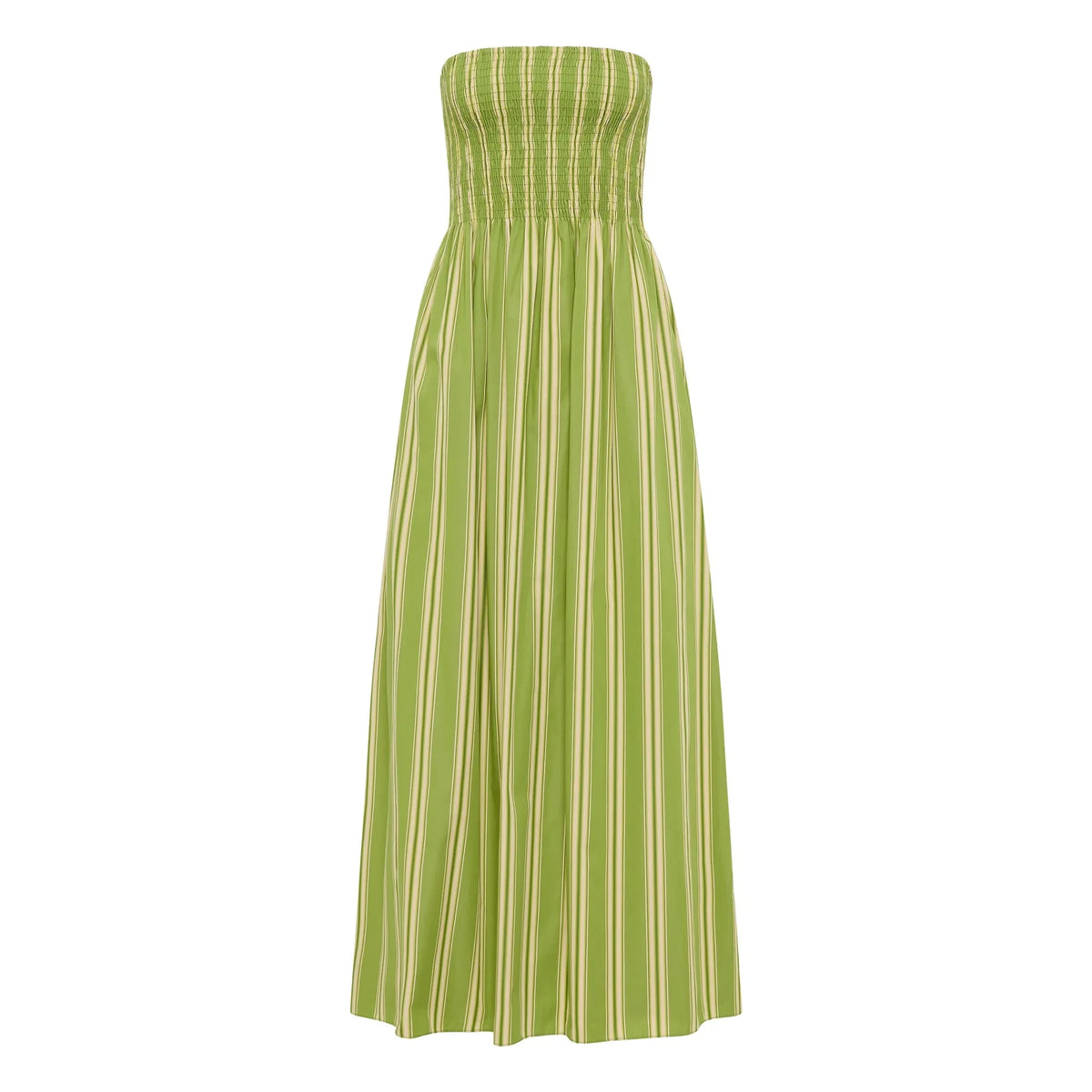 Faithfull the Brand - Jamie Gestreiftes Kleid | Grün