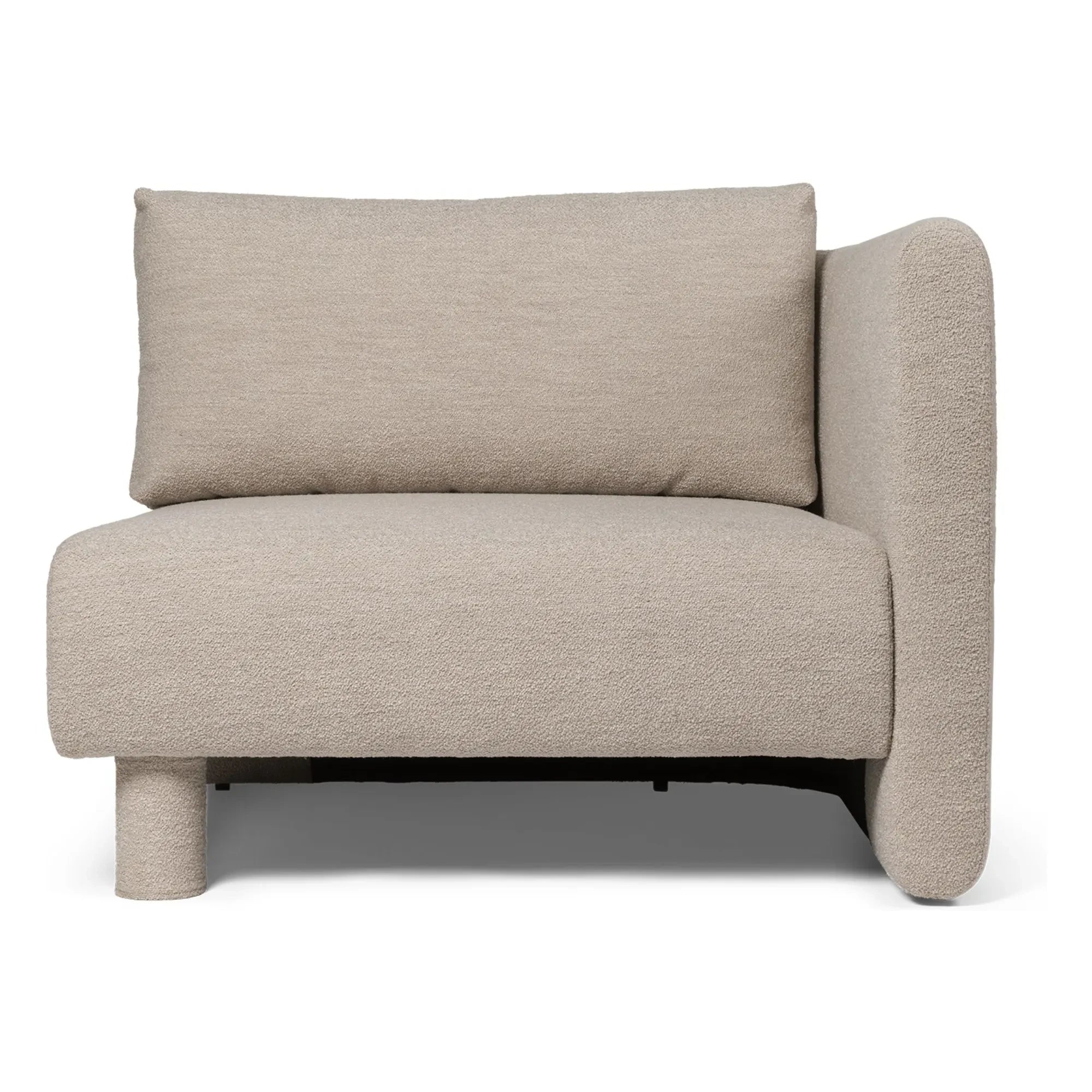 Ferm Living - Dase Bouclé Sofa rechtes Modul | Beige