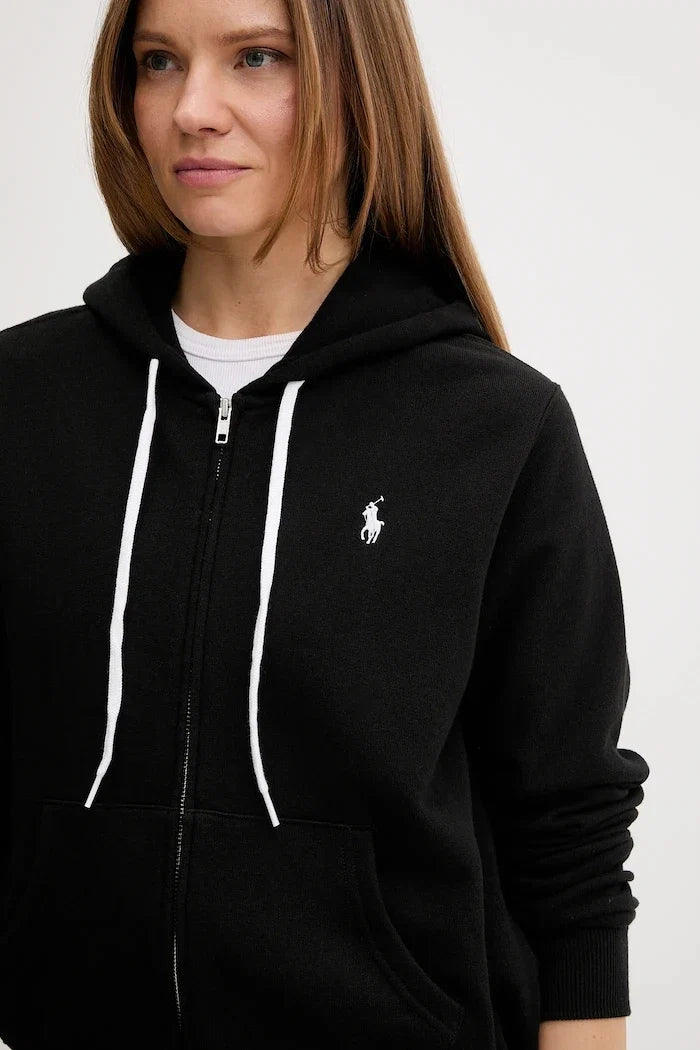 Polo Ralph Lauren Kadın Kapüşonlu Fermuarlı Pamuklu Sweatshirt
