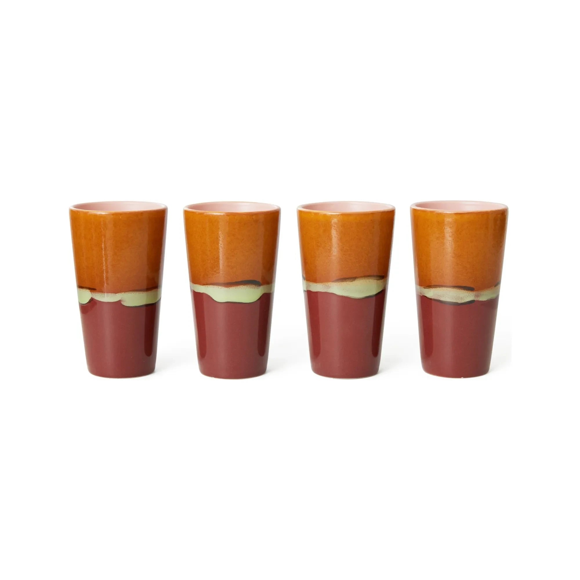 HKliving - Porzellanbecher | Orange