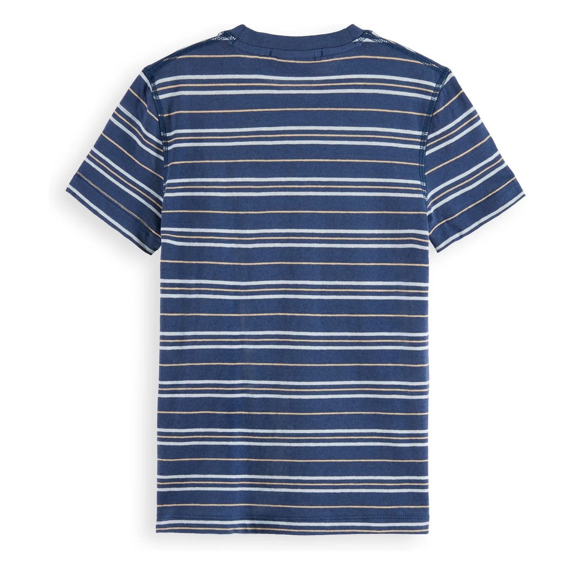 Scotch & Soda – Gestreiftes T-Shirt | Blau