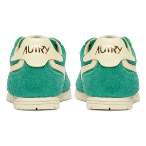 Autry - Windspin Low Zweifarbiger Sneaker aus Wildleder und Leder | Grün