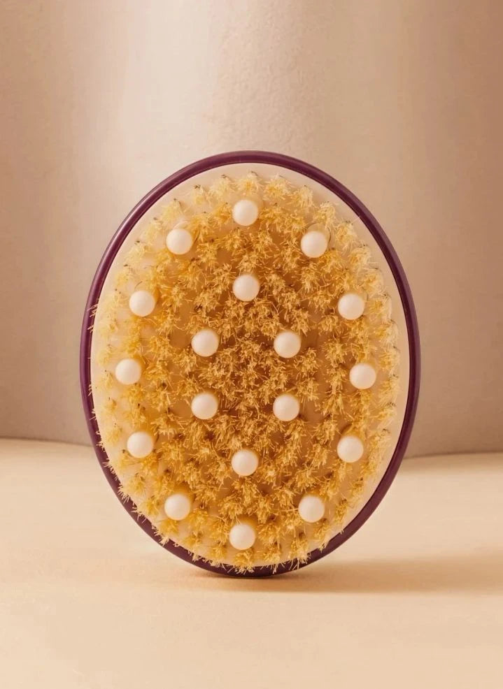 La Bonne Brosse - Talm Körperbürste x La Bonne Brosse Nr. 02 - Für normale Haut | Aubergine