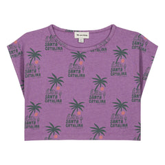 We Are Kids - Crop T-shirt Jodie Palm Bio-Baumwolle | Lila