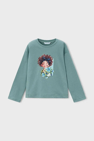 Mayoral Baumwoll-Langarmshirt für Kinder