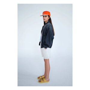 Repose AMS - Bio-Baumwolle Denim-Windbreaker | Kohlegrau