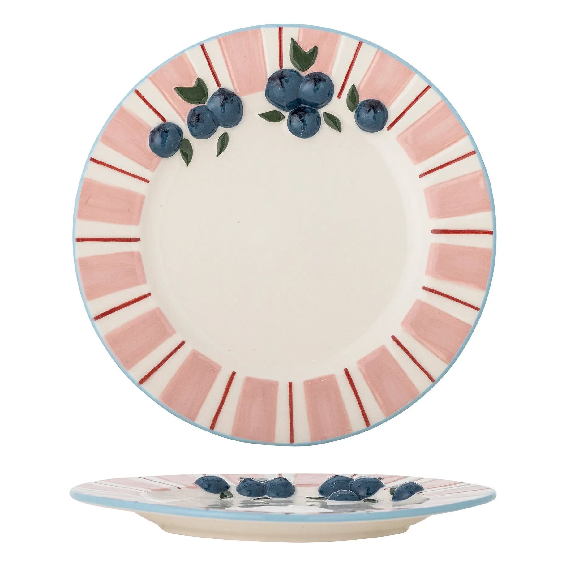 Bloomingville - Dessertteller - 4er Set | Rosa