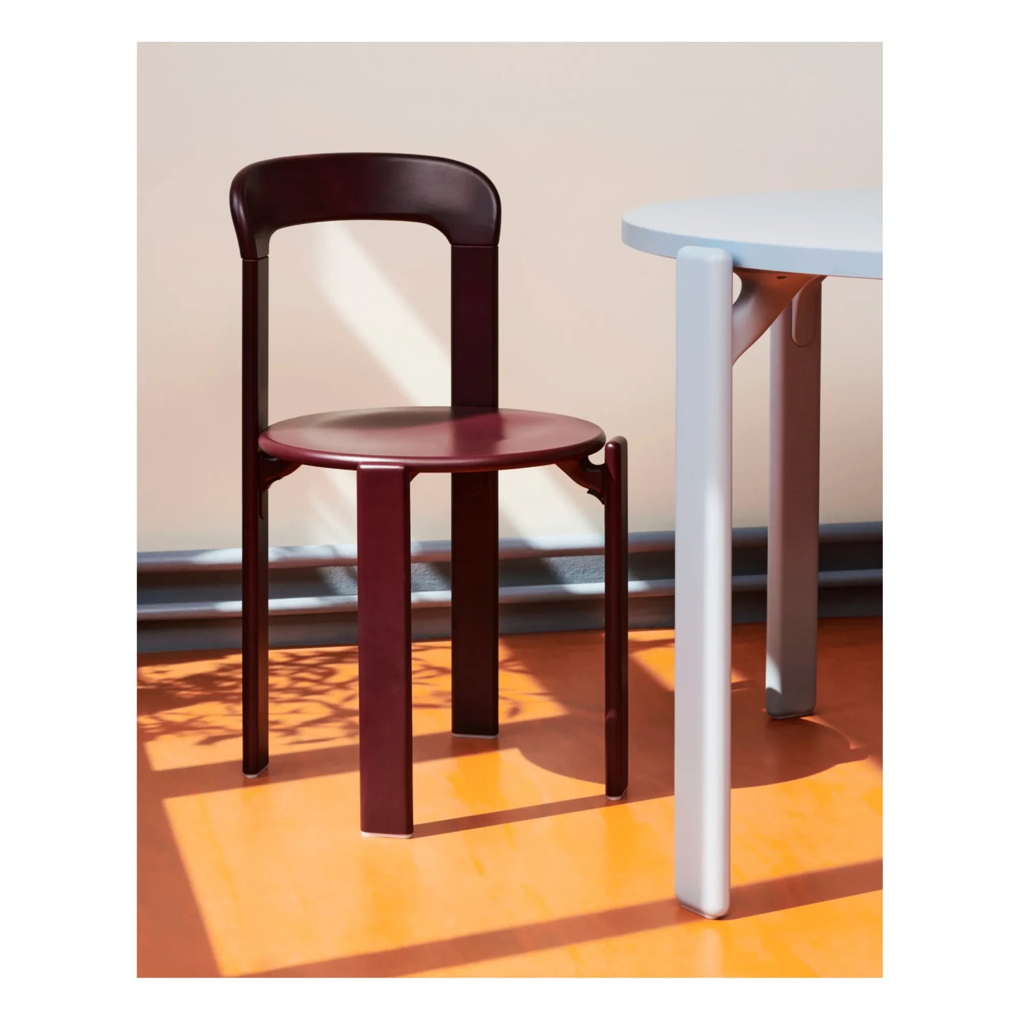 Hay - Rey Polierter Holzstuhl - Bruno Rey | Aubergine