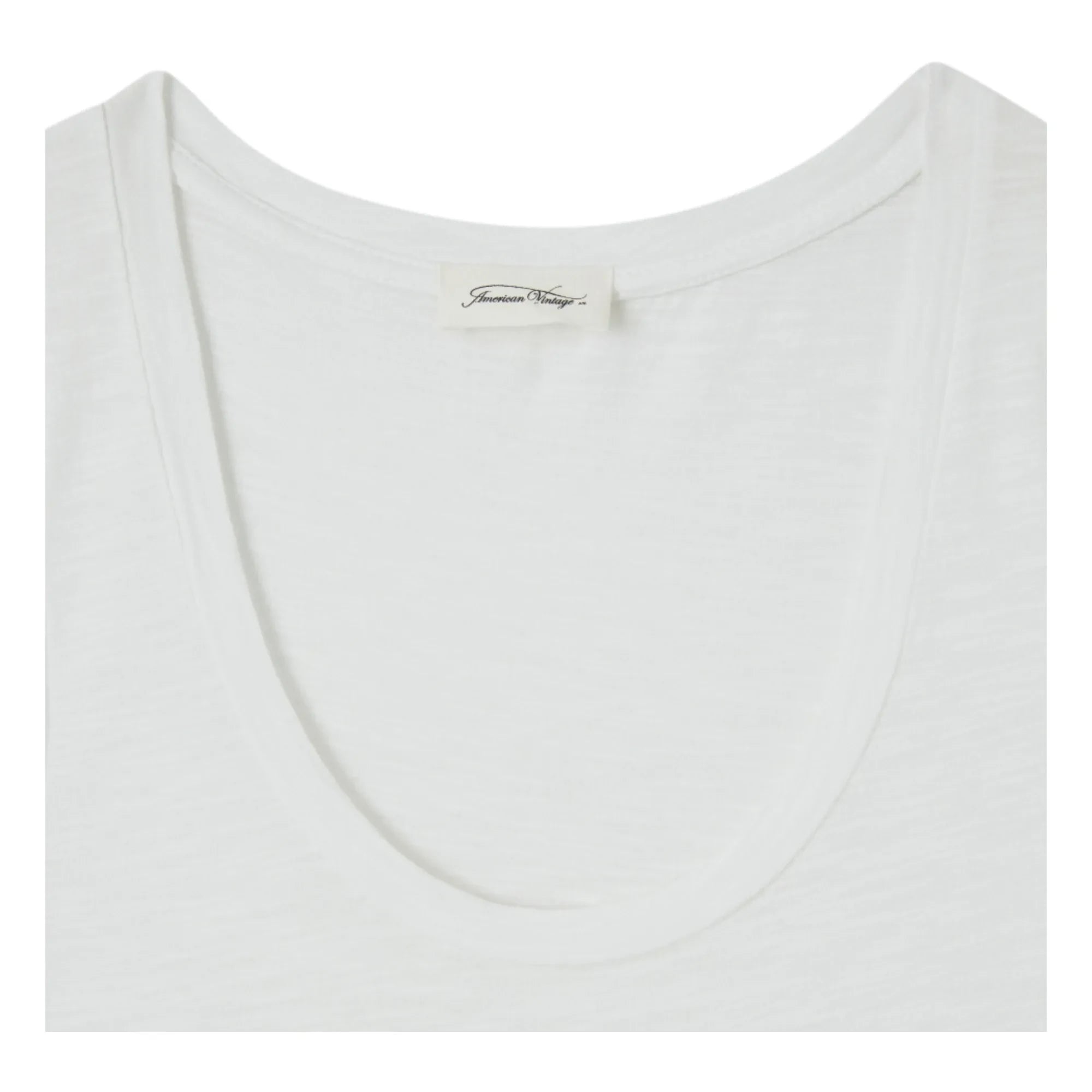 American Vintage - Jacksonville U-Ausschnitt Tanktop | Weiß