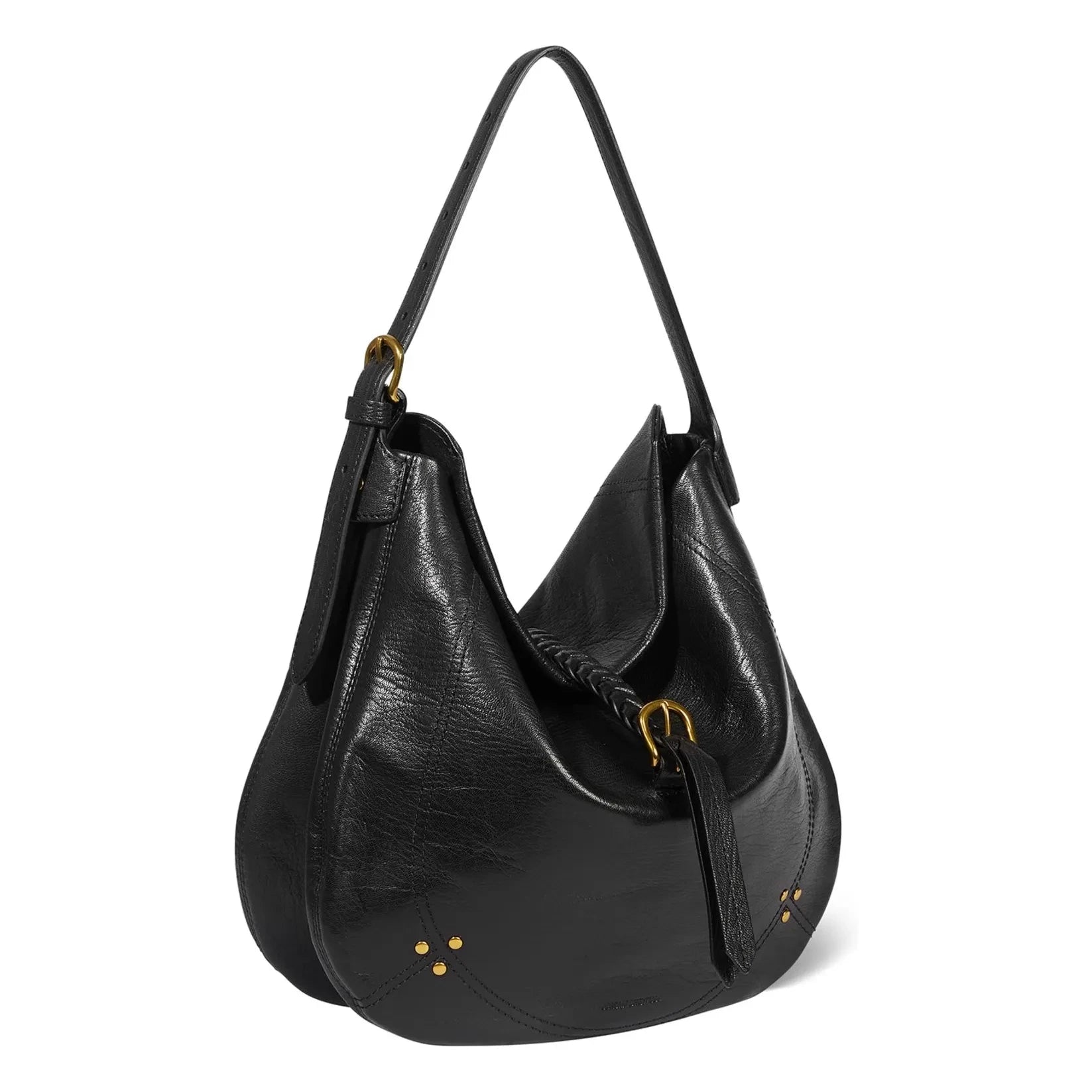 Jérôme Dreyfuss - Luis Ziegenleder genarbt Tasche | Schwarz