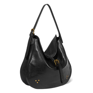 Jérôme Dreyfuss - Luis Ziegenleder genarbt Tasche | Schwarz