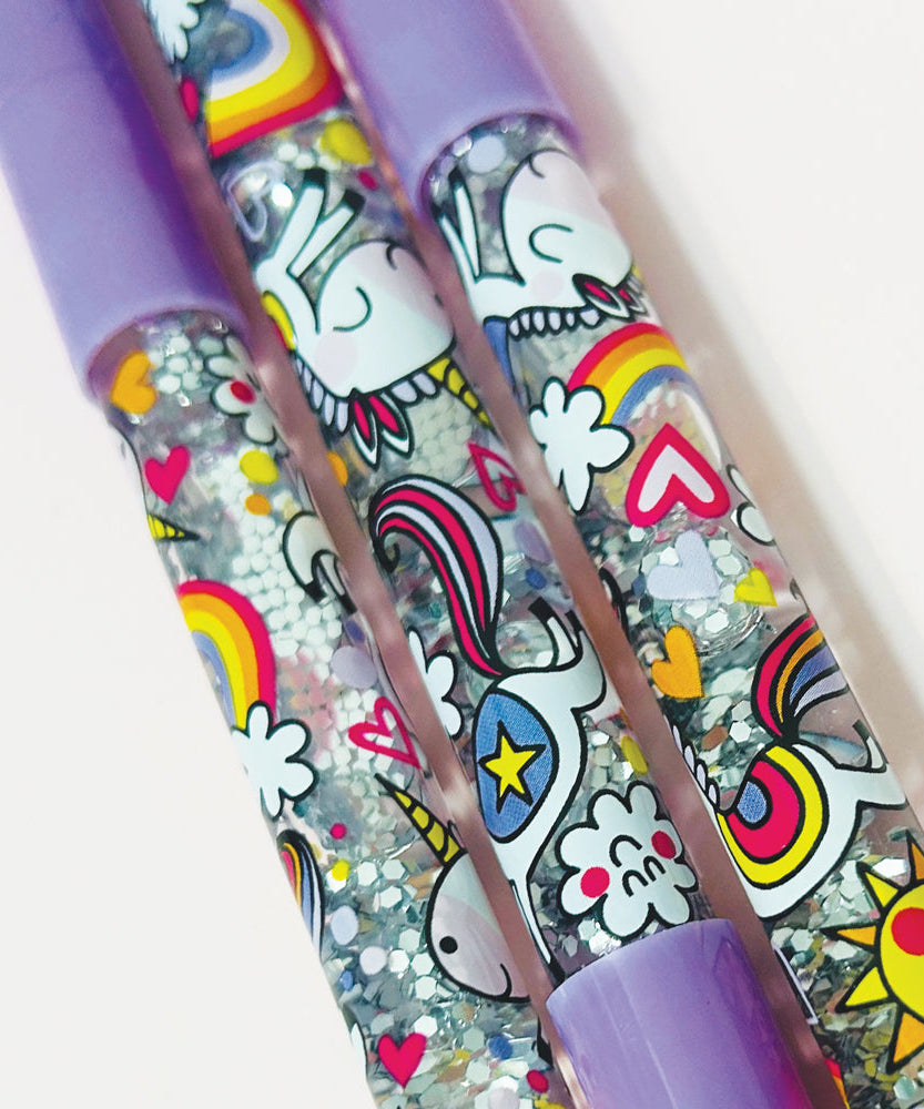 Rachel Ellen - Parıltılı Kalem Mor Unicorn