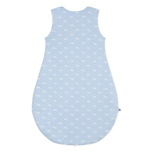 Petit Bateau - Baleines Bio-Baumwoll-Schlafsack | Hellblau