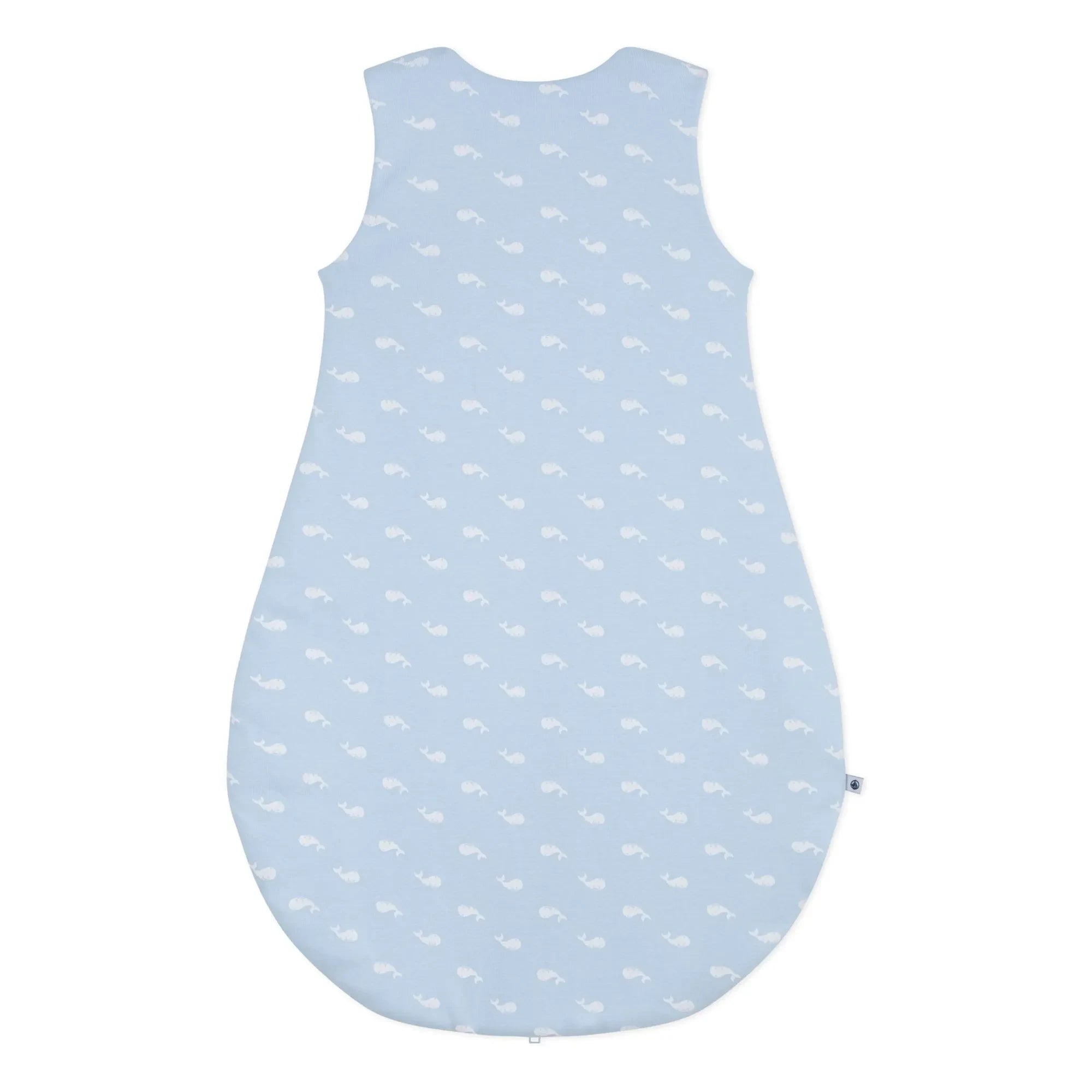 Petit Bateau - Baleines Bio-Baumwoll-Schlafsack | Hellblau