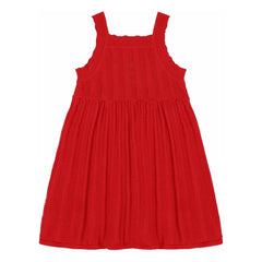 FUB - Bio-Baumwolle Feinripp-Sommerkleid | Rot