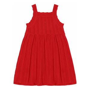 FUB - Bio-Baumwolle Feinripp-Sommerkleid | Rot