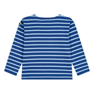 Petit Bateau – T-Shirt mit Anker und Schleife | Blau