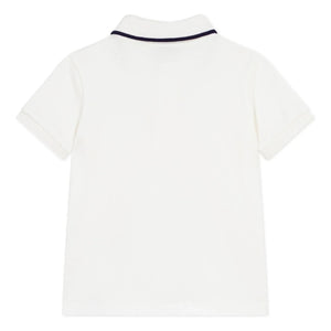 Petit Bateau - Organik pamuk polo tişört | Beyaz