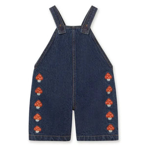 Tinycottons – Latzhose aus Denim und Kork | Dunkelblau