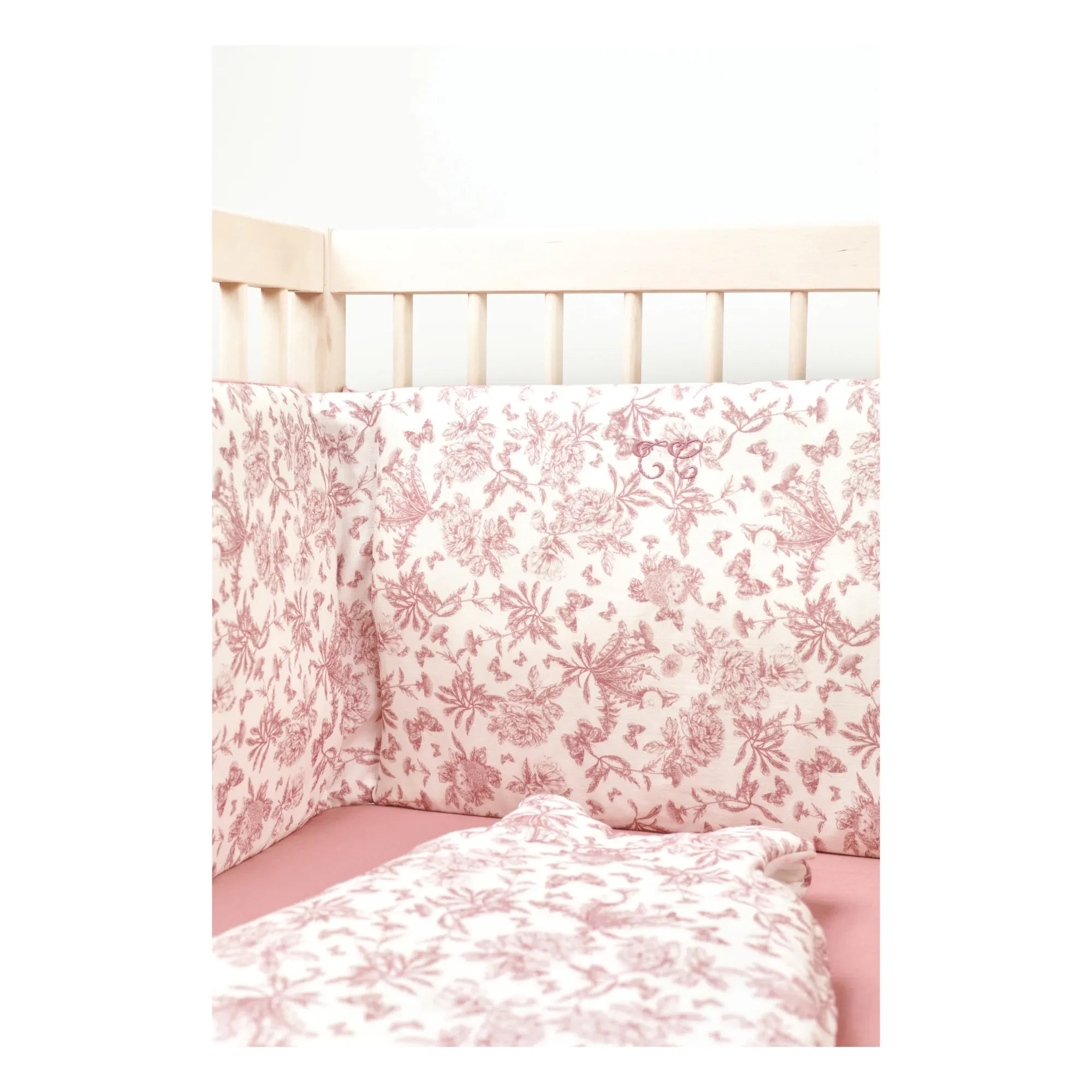 Tartine et Chocolat - Toile de Jouy Bettnestchen | Pfirsich