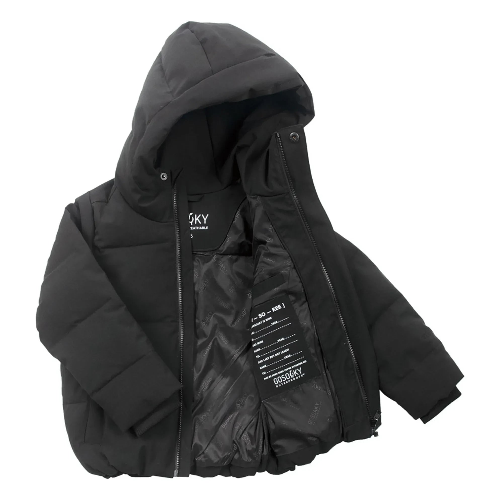 Gosoaky - Drachenauge wasserdichte Jacke | Schwarz