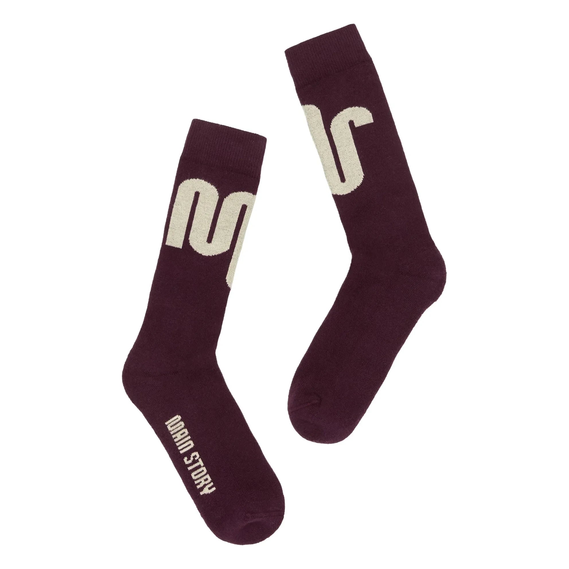 Main Story - Organische Baumwollsocken | Bordeaux