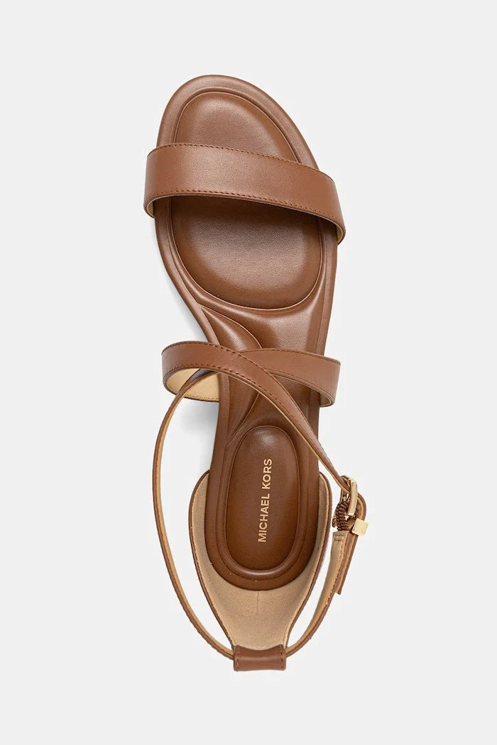MICHAEL Michael Kors kadın deri düz tabanlı Alexa Flex Flat Sandal