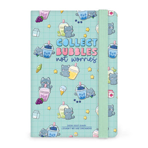 Legami - 2026/2027 16-Monats-Wochenfoto-Tagebuch - Kitty Bubble Tea - Klein mit Notizbuch