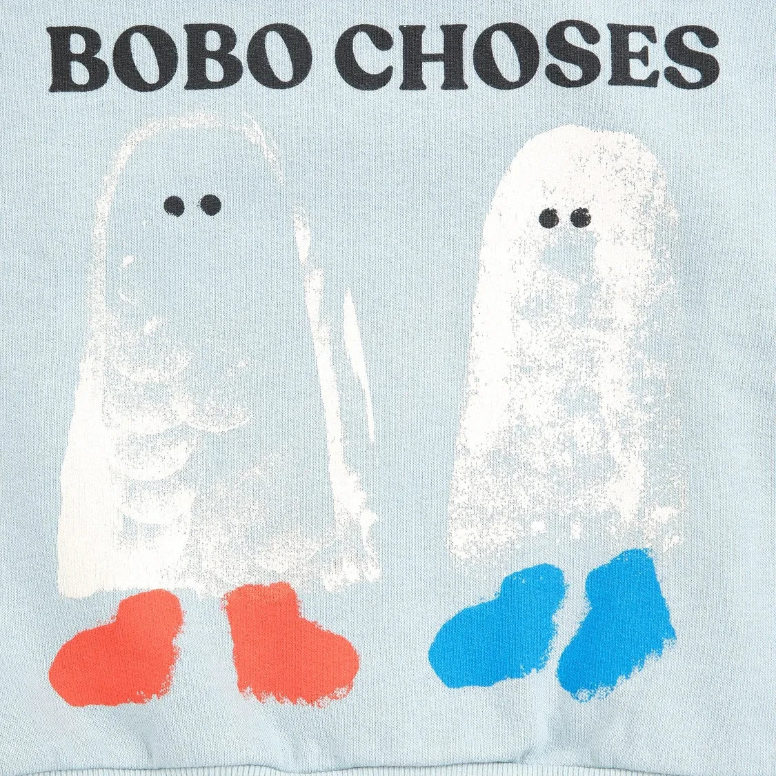 Bobo Choses - Sweat Ghosts Bobo Choses Bio-Baumwolle Baby | Hellblau