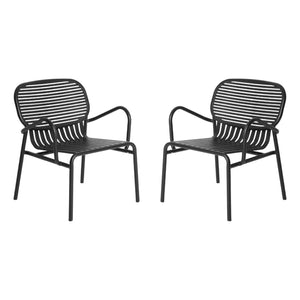 Kleiner Backfisch - Wochenend-Sofa - 2er Set | Schwarz