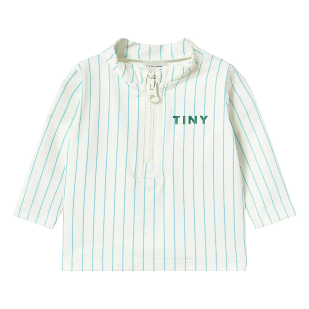 Tinycottons - Gestreiftes UV-Schutz-Badeshirt | Hellblau